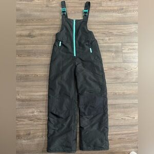 Champion Youth Large Snow Bib Pants Black Insulated Ski Snowboard Overalls